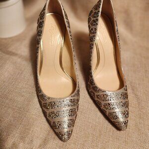 Vince Camuto Imagine Camino Oliver Sparkly Rhinestone Embellished Heels Size 7.5